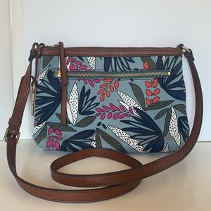 Fossil Floral Crossbody